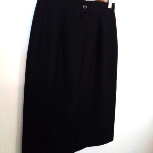 Vintage Courageous Wool Crepe Pencil Skirt - Picture 5 of 11